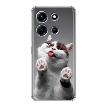 Силиконовый чехол на Infinix Note 30i с принтом Коты Силиконовый чехол на Infinix Note 30i с принтом Коты