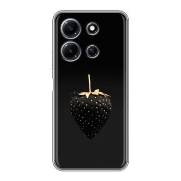 Силиконовый чехол на Infinix Note 30i с принтом Черная клубника Силиконовый чехол на Infinix Note 30i с принтом Черная клубника