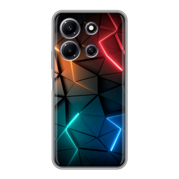 Силиконовый чехол на Infinix Note 30i с принтом Абстракция неон Силиконовый чехол на Infinix Note 30i с принтом Абстракция неон