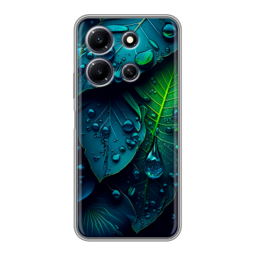 Силиконовый чехол на Infinix Note 30i с принтом Листья Силиконовый чехол на Infinix Note 30i с принтом Листья