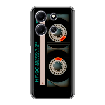 Силиконовый чехол на Infinix Note 30i с принтом Кассета