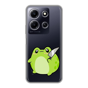 Силиконовый чехол на Infinix Note 30i с принтом Лягушенок