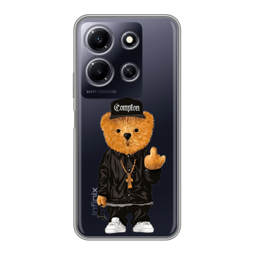 Силиконовый чехол на Infinix Note 30i с принтом Мишка