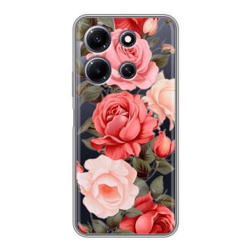 Силиконовый чехол на Infinix Note 30i с принтом Розы Силиконовый чехол на Infinix Note 30i с принтом Розы