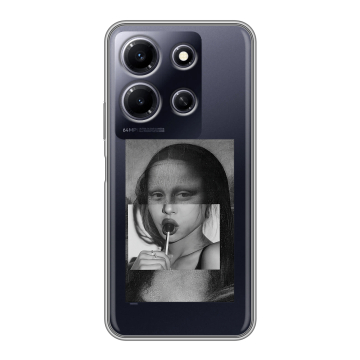 Силиконовый чехол на Infinix Note 30i с принтом Мона Лиза Силиконовый чехол на Infinix Note 30i с принтом Мона Лиза