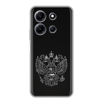 Силиконовый чехол на Infinix Note 30i с принтом Герб России Силиконовый чехол на Infinix Note 30i с принтом Герб России