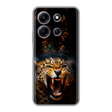 Силиконовый чехол на Infinix Note 30i с принтом Леопард Силиконовый чехол на Infinix Note 30i с принтом Леопард