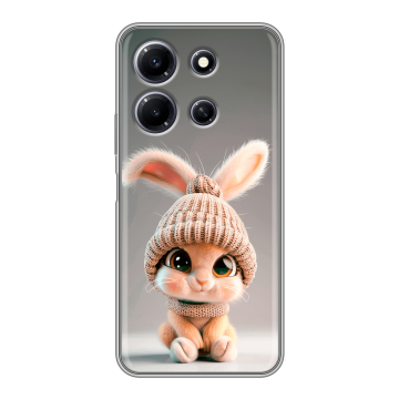 Силиконовый чехол на Infinix Note 30i с принтом Кролик Силиконовый чехол на Infinix Note 30i с принтом Кролик