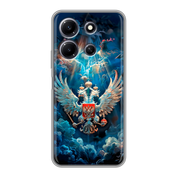 Силиконовый чехол на Infinix Note 30i с принтом Герб флаг России Силиконовый чехол на Infinix Note 30i с принтом Герб флаг России