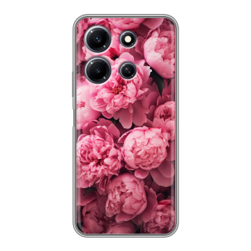 Силиконовый чехол на Infinix Note 30i с принтом цветы пионы Силиконовый чехол на Infinix Note 30i с принтом цветы пионы