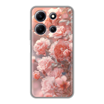 Силиконовый чехол на Infinix Note 30i с принтом Розовые розы Силиконовый чехол на Infinix Note 30i с принтом Розовые розы
