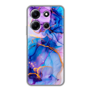 Силиконовый чехол на Infinix Note 30i с принтом синий мрамор Силиконовый чехол на Infinix Note 30i с принтом синий мрамор