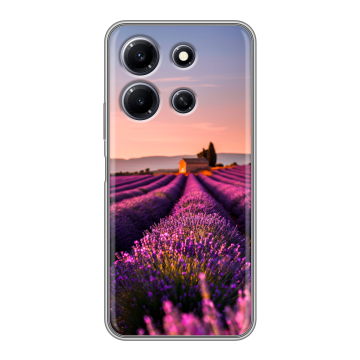 Силиконовый чехол на Infinix Note 30i с принтом лаванда Силиконовый чехол на Infinix Note 30i с принтом лаванда