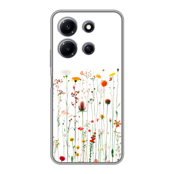 Силиконовый чехол на Infinix Note 30i с принтом цветы Силиконовый чехол на Infinix Note 30i с принтом цветы