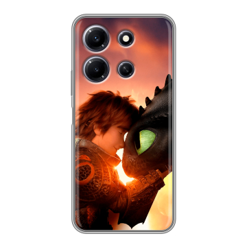 Силиконовый чехол на Infinix Note 30i с принтом Как приручить дракона Силиконовый чехол на Infinix Note 30i с принтом Как приручить дракона