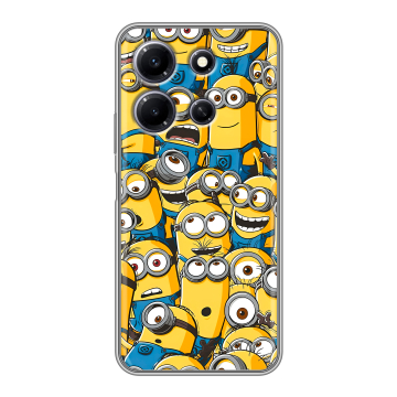 Силиконовый чехол на Infinix Note 30i с принтом Миньоны Силиконовый чехол на Infinix Note 30i с принтом Миньоны