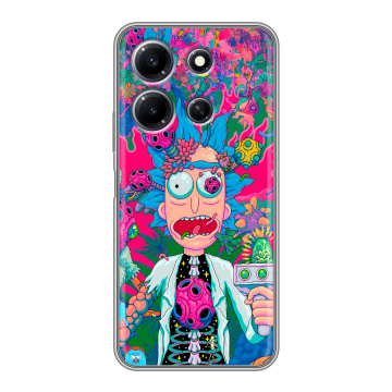 Силиконовый чехол на Infinix Note 30i с принтом Рик и Морти Rick Morty Силиконовый чехол на Infinix Note 30i с принтом Рик и Морти Rick Morty