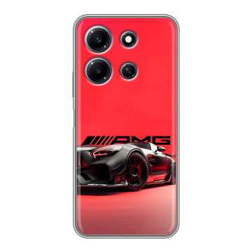 Силиконовый чехол на Infinix Note 30i с принтом Мерседес Mercedes AMG Силиконовый чехол на Infinix Note 30i с принтом Мерседес Mercedes AMG
