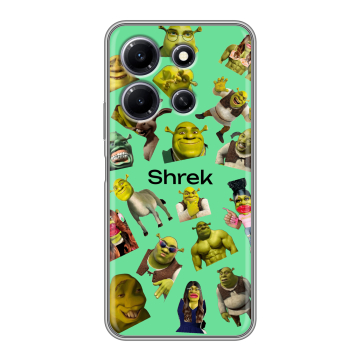 Силиконовый чехол на Infinix Note 30i с принтом Шрек Shrek Силиконовый чехол на Infinix Note 30i с принтом Шрек Shrek