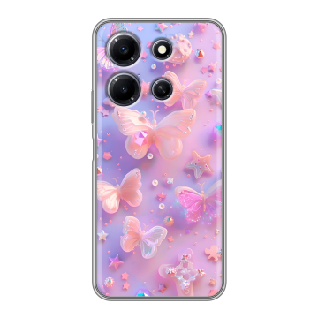 Силиконовый чехол на Infinix Note 30i с принтом Бабочки Силиконовый чехол на Infinix Note 30i с принтом Бабочки