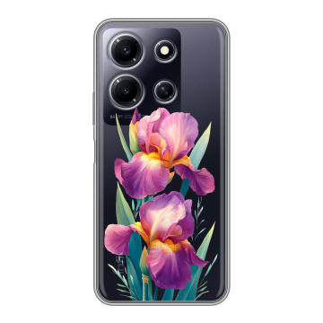 Силиконовый чехол на Infinix Note 30i с принтом Цветы орхидеи Силиконовый чехол на Infinix Note 30i с принтом Цветы орхидеи