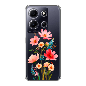 Силиконовый чехол на Infinix Note 30i с принтом Цветы Силиконовый чехол на Infinix Note 30i с принтом Цветы