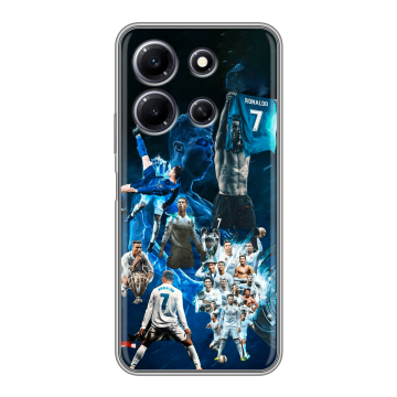 Силиконовый чехол на Infinix Note 30i с принтом Реал Роналдо Силиконовый чехол на Infinix Note 30i с принтом Реал Роналдо
