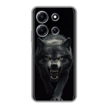 Силиконовый чехол на Infinix Note 30i с принтом Волк Силиконовый чехол на Infinix Note 30i с принтом Волк
