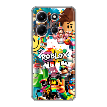 Силиконовый чехол на Infinix Note 30i с принтом Roblox Роблокс Силиконовый чехол на Infinix Note 30i с принтом Roblox Роблокс