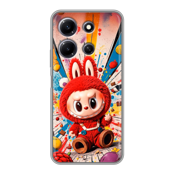 Силиконовый чехол на Infinix Note 30i с принтом Labubu Лабубу Силиконовый чехол на Infinix Note 30i с принтом Labubu Лабубу