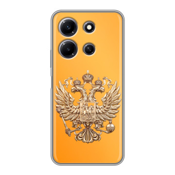 Силиконовый чехол на Infinix Note 30i с принтом Герб Флаг России Силиконовый чехол на Infinix Note 30i с принтом Герб Флаг России