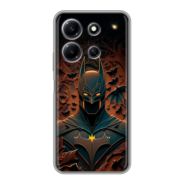 Силиконовый чехол на Infinix Note 30i с принтом Batman Бэтмен Силиконовый чехол на Infinix Note 30i с принтом Batman Бэтмен