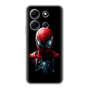 Силиконовый чехол на Infinix Note 30i с принтом Spiderman Человек паук Силиконовый чехол на Infinix Note 30i с принтом Spiderman Человек паук