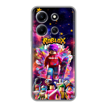 Силиконовый чехол на Infinix Note 30i с принтом Roblox Роблокс Силиконовый чехол на Infinix Note 30i с принтом Roblox Роблокс