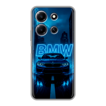 Силиконовый чехол на Infinix Note 30i с принтом BMW БМВ Силиконовый чехол на Infinix Note 30i с принтом BMW БМВ