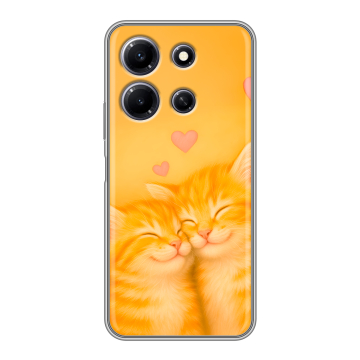 Силиконовый чехол на Infinix Note 30i с принтом Милые котята Силиконовый чехол на Infinix Note 30i с принтом Милые котята