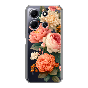 Силиконовый чехол на Infinix Note 30i с принтом цветы Силиконовый чехол на Infinix Note 30i с принтом цветы