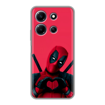 Силиконовый чехол на Infinix Note 30i с принтом Дедпул Deadpool