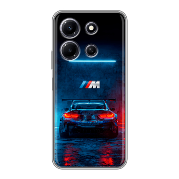 Силиконовый чехол на Infinix Note 30i с принтом BMW БМВ