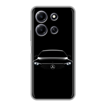Силиконовый чехол на Infinix Note 30i с принтом Mercedes Мерседес