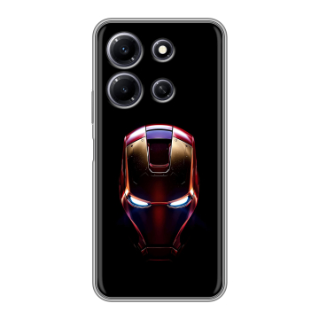 Силиконовый чехол на Infinix Note 30i с принтом IronMan Железный человек