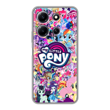 Силиконовый чехол на Infinix Note 30i с принтом My little pony Дружба чудо