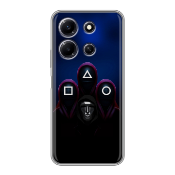 Силиконовый чехол на Infinix Note 30i с принтом Игра Кальмара Силиконовый чехол на Infinix Note 30i с принтом Игра Кальмара
