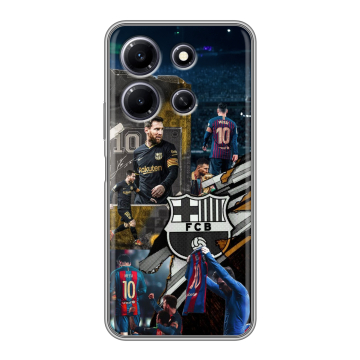 Силиконовый чехол на Infinix Note 30i с принтом Messi Barcelona