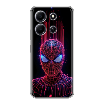 Силиконовый чехол на Infinix Note 30i с принтом Spiderman Человек паук