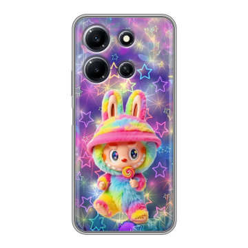 Силиконовый чехол на Infinix Note 30i с принтом Labubu Лабубу