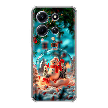 Силиконовый чехол на Infinix Note 30i с принтом Новый год