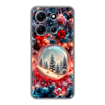 Силиконовый чехол на Infinix Note 30i с принтом Новый год