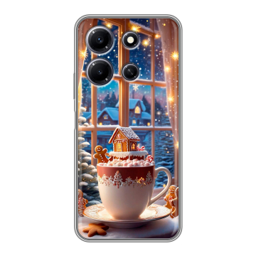 Силиконовый чехол на Infinix Note 30i с принтом Новый год