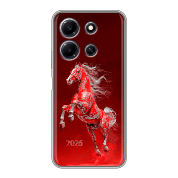 Силиконовый чехол на Infinix Note 30i с принтом Новый год